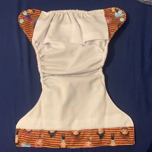 BRAND NEW One Size Cloth Pocket Diaper w/ AWJ! The Greatest Showman Baby Diaper - Picture 3 of 6